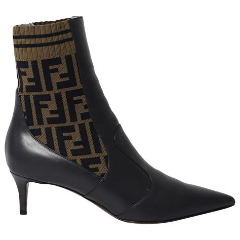 stivali fendi rockoko|FENDI 40mm Stivali Ankle Boots .